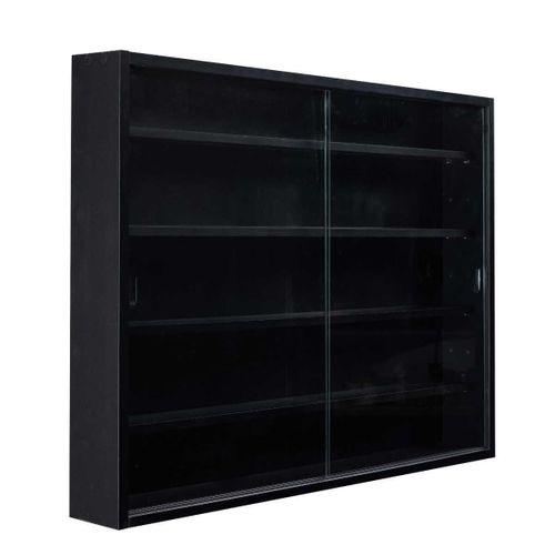 Vitrine Murale 5 Compartiments Noire - Collect