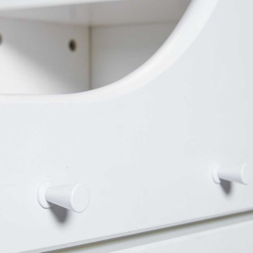 Bureau Enfant Réglable En Hauteur En Pin Massif Laqué Blanc - Gael