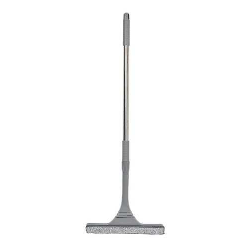 Raclette à Vitre Double Face Avec Microfibre Et Manche Télescopique -