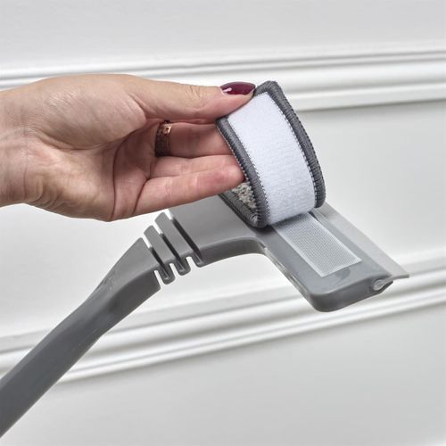 Raclette à Vitre Double Face Avec Microfibre Et Manche Télescopique -