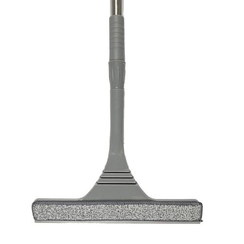 Raclette à Vitre Double Face Avec Microfibre Et Manche Télescopique -