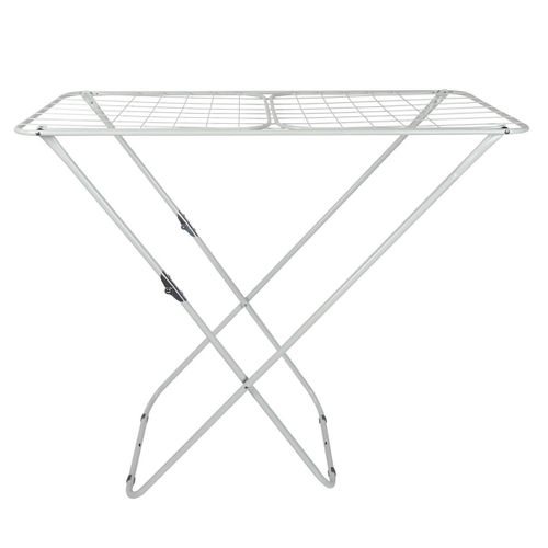 Etendoir à Linge Pliable 18 Mètres Étendage Blanc -