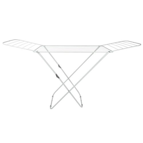 Etendoir à Linge Pliable 18 Mètres Étendage Blanc -