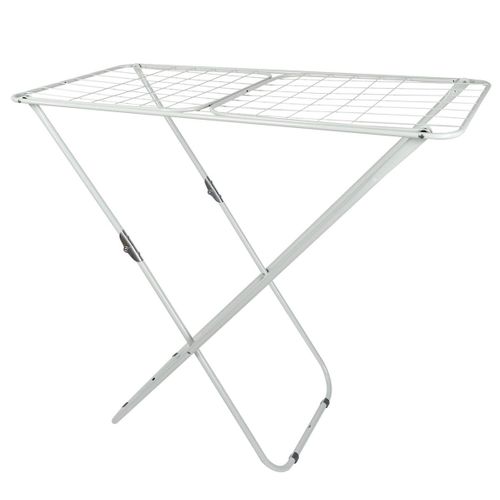 Etendoir à Linge Pliable 18 Mètres Étendage Blanc -