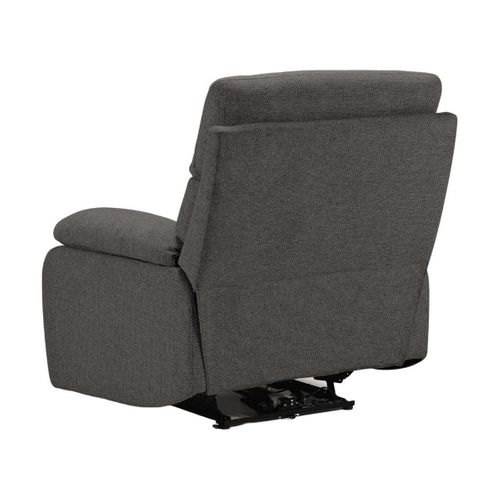Fauteuil Relax Électrique Tissu Polyester Gris Foncé - Miguel