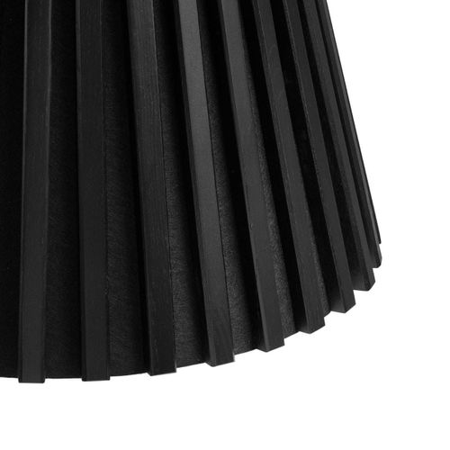 Table Basse Ronde Pied Central Relief Mdf Placage Chêne Noir - Dublin