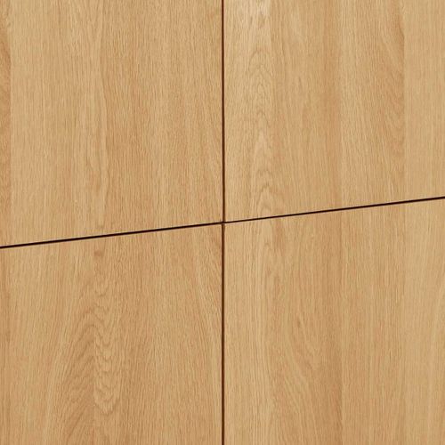 Meuble De Rangement 2 Portes Cadre En Chêne Massif Façades En Placage De Chêne - Garance