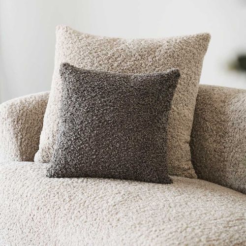 Coussin Déco Carré Bouclettes Marron - Buklet