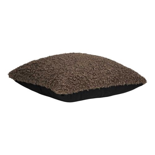 Coussin Déco Carré Bouclettes Marron - Buklet