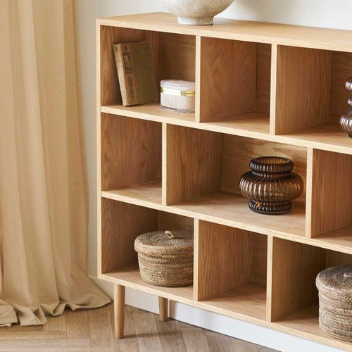 Meuble De Rangement 9 Niches En Chêne Massif - Kallys