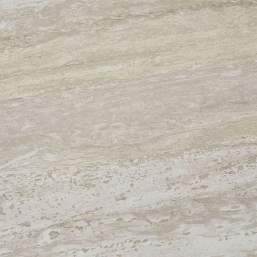 Sellette 2 Plateaux En Mdf Imitation Travertin Piètement En Métal Noir - Selyn