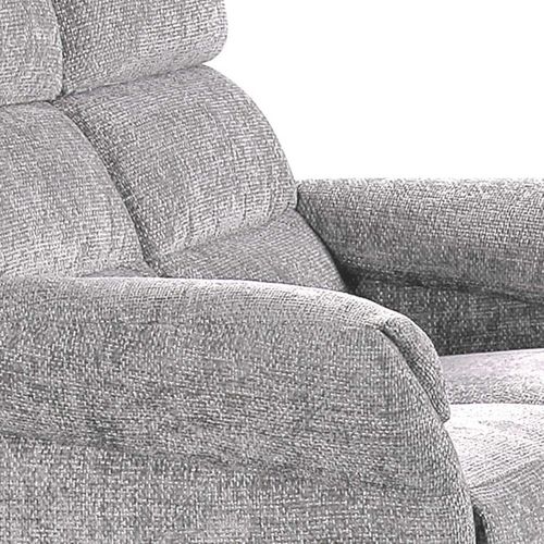 Canapé 2 Places Fixe Tissu Maillé Ultra Doux Gris - Lama