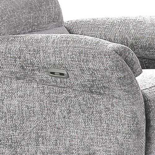 Fauteuil Relax Électrique Tissu Maillé Ultra Doux Gris - Lama