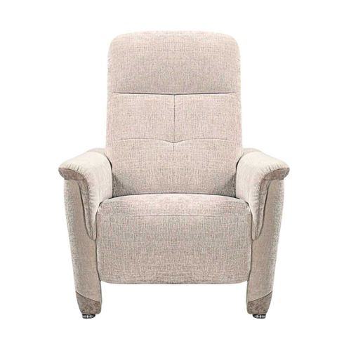 Fauteuil Fixe Tissu Maillé Ultra Doux Bicolore Beige - Austral