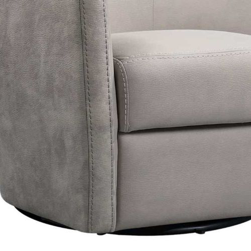Fauteuil Cabriolet Pivotant 360° Tissu Micro Peau Mastic - Ginko
