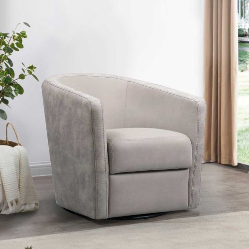 Fauteuil Cabriolet Pivotant 360° Tissu Micro Peau Mastic - Ginko