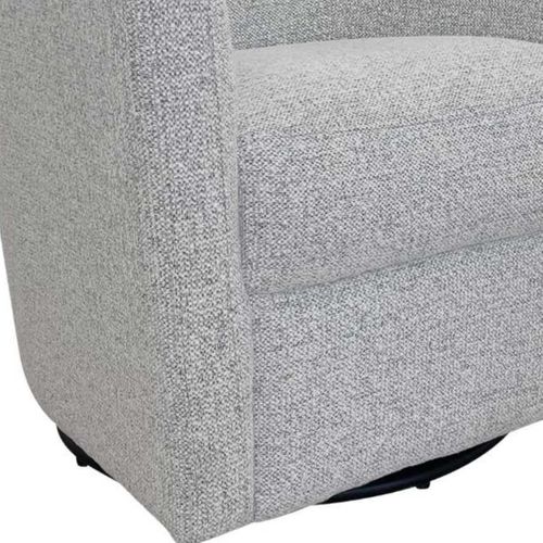 Fauteuil Cabriolet Pivotant 360° Tissu Maillé Gris Galet - Ginko