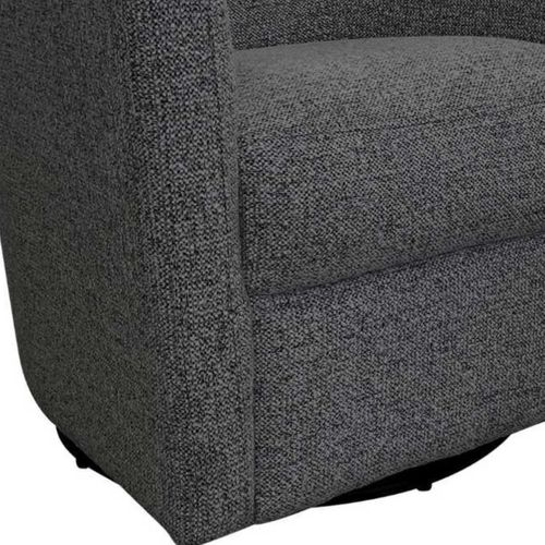 Fauteuil Cabriolet Pivotant 360° Tissu Maillé Gris Carbone - Ginko