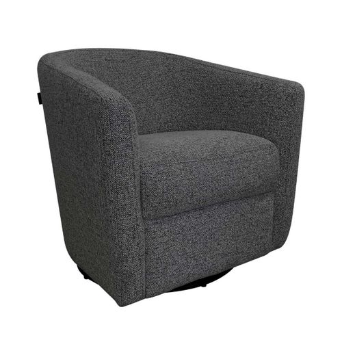 Fauteuil Cabriolet Pivotant 360° Tissu Maillé Gris Carbone - Ginko