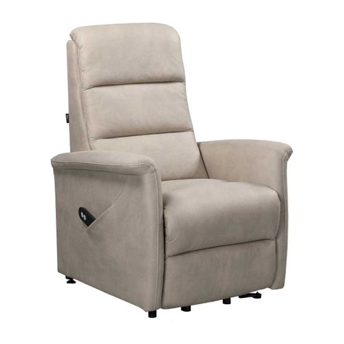Fauteuil Relax Électrique Releveur Mono Moteur Tissu Micro Peau Mastic - Magix