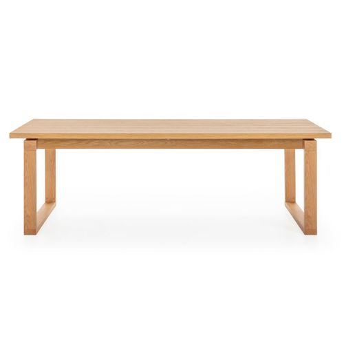 Table Repas Rectangulaire En Chêne Vernis Naturel - Ryhana