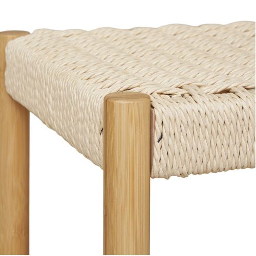 Meuble D'entrée Penderie Avec Etagères à Chaussure Et Assise En Bambou - Wicker