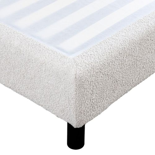 Sommier Tapissier Démontable 140x190cm Bouclette Crème - Tapikit