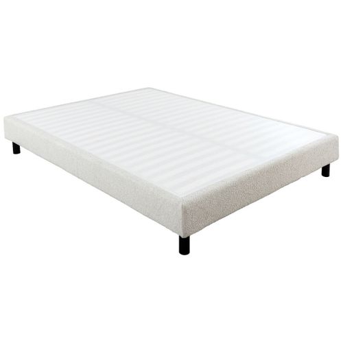 Sommier Tapissier Démontable 160x200cm Bouclette Crème - Tapikit