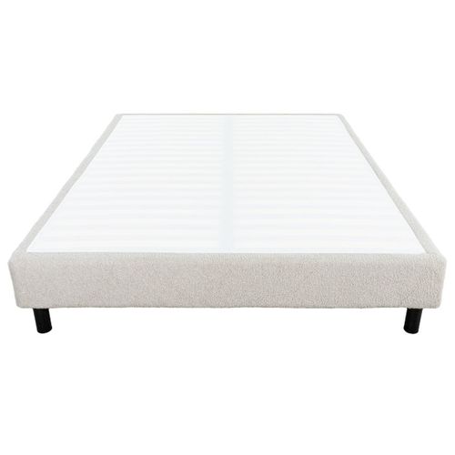 Sommier Tapissier Démontable 160x200cm Bouclette Crème - Tapikit