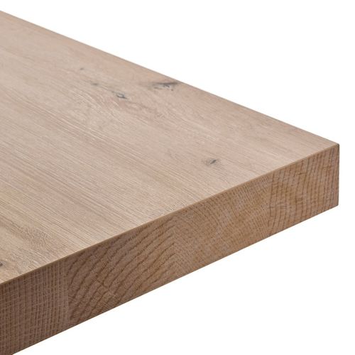 Table 170cm Aspect Bois Finition Hudson Oak Piètement à Métal Noir - Hudson