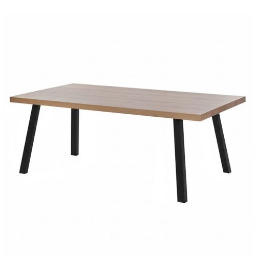 Table 170cm Aspect Bois Finition Hudson Oak Piètement à Métal Noir - Hudson