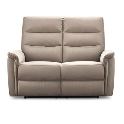 Canapé 2 Places Fixe En Tissu Polyester Gris - Rhoday