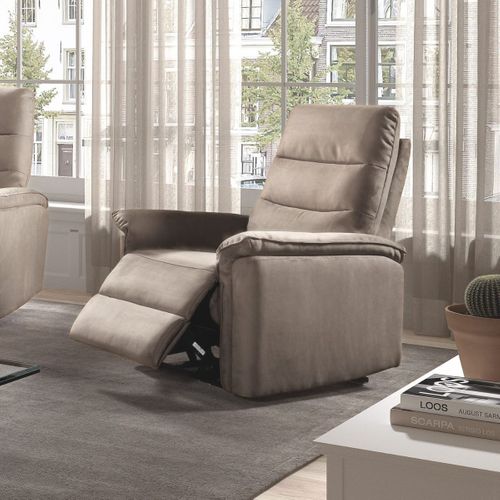 Fauteuil Relax Électrique En Tissu Polyester Gris - Rhoday