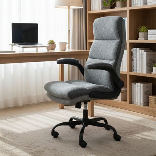 Fauteuil De Bureau Réglable Et Inclinable En Tissu Nylon Gris - Summit