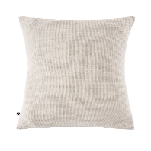 Taie D'oreiller 60x60cm En Coton Nid D'abeille Coloris Pampa - Almara