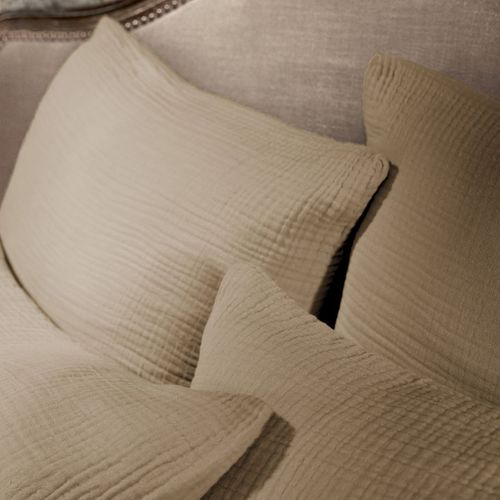 Taie D'oreiller 50x70cm Gaze De Coton Coloris Ficelle - Inalia