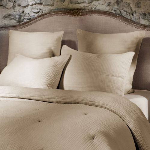 Taie D'oreiller 50x70cm Gaze De Coton Coloris Ficelle - Inalia