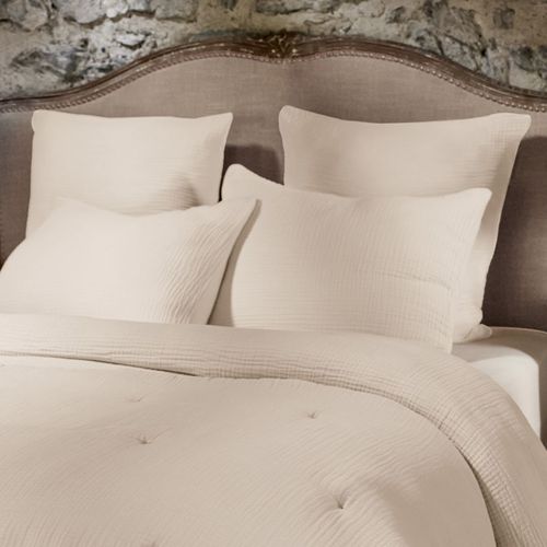 Taie D'oreiller 80x80cm Gaze De Coton Coloris Pampa - Inalia