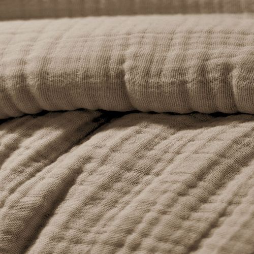 Housse De Couette 240x220cm Gaze De Coton Coloris Ficelle - Inalia