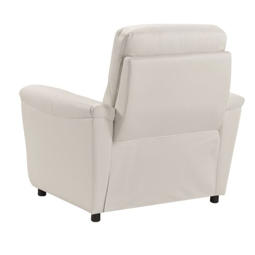 Fauteuil Relax Electrique Cuir Blanc - Mazaro
