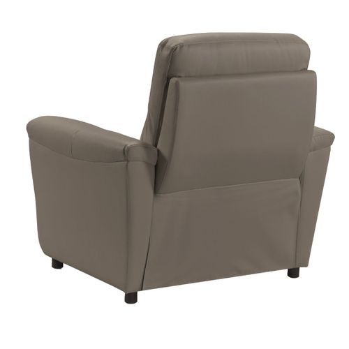 Fauteuil Relax Electrique Cuir Gris Éléphant - Mazaro