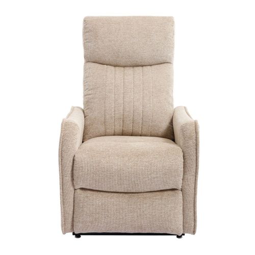 Fauteuil Relax Releveur Tissu Polyester Beige Orangé Chiné - Betta