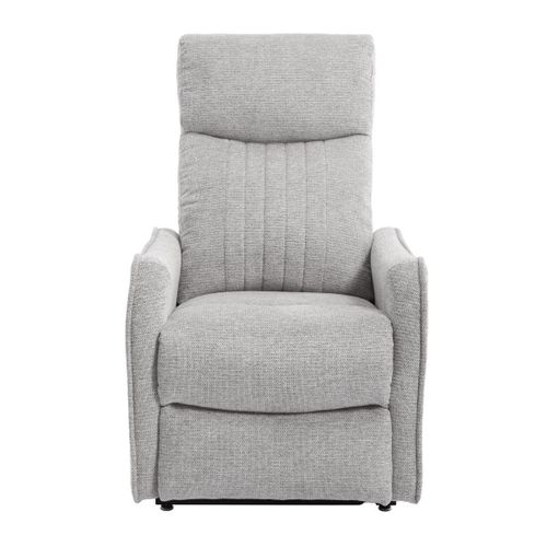 Fauteuil Relax Releveur Tissu Polyester Gris Clair Chiné - Betta