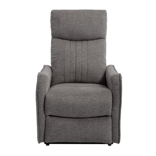 Fauteuil Relax Releveur Tissu Polyester Gris Foncé Chiné - Betta