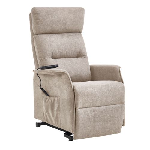 Fauteuil Relax Releveur Tissu Polyester Chiné Beige - Salvador