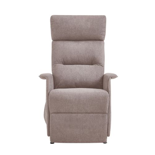 Fauteuil Relax Releveur Tissu Polyester Chiné Taupe - Salvador