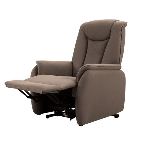 Fauteuil Relax Releveur Tissu Polyester Imitation Cuir Brun - Paname