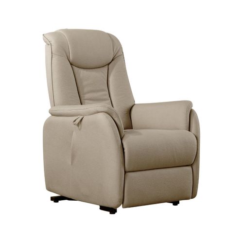 Fauteuil Relax Releveur Tissu Polyester Imitation Cuir Taupe - Paname