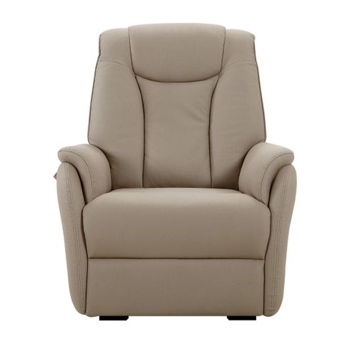 Fauteuil Relax Releveur Tissu Polyester Imitation Cuir Taupe - Paname