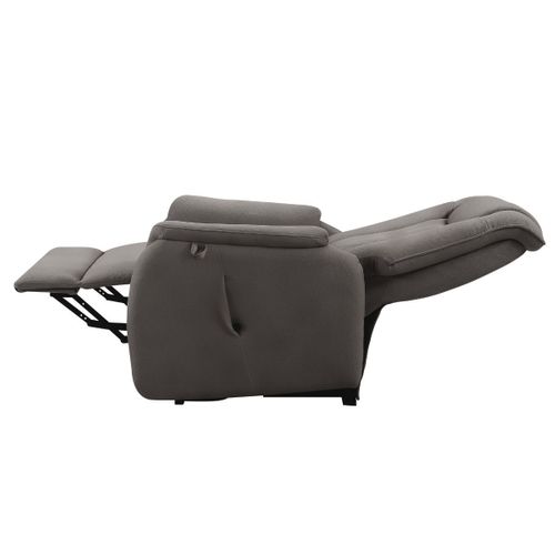 Fauteuil Relax Releveur Tissu Polyester Imitation Cuir Gris Marbré - Paname